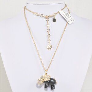 NWT Wonder Pave' Elephant Pendant with 27-3/4" Singapore Chain